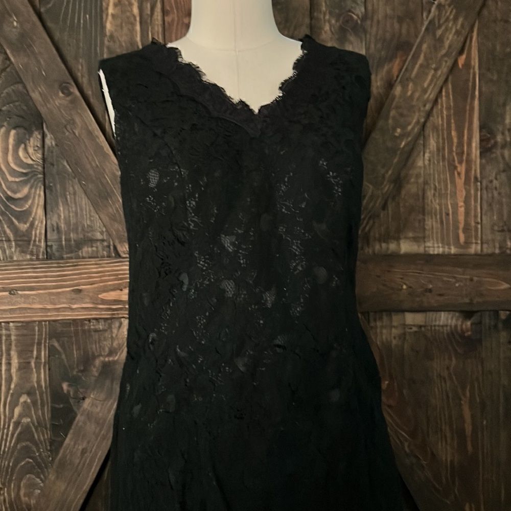Lt Lanting Bride black lace dress